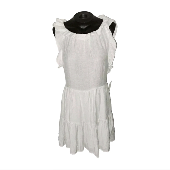 Sweet Wanderer Women's Medium White Comfy Flowy Cute Dress NWT B38#6 - Picture 1 of 10